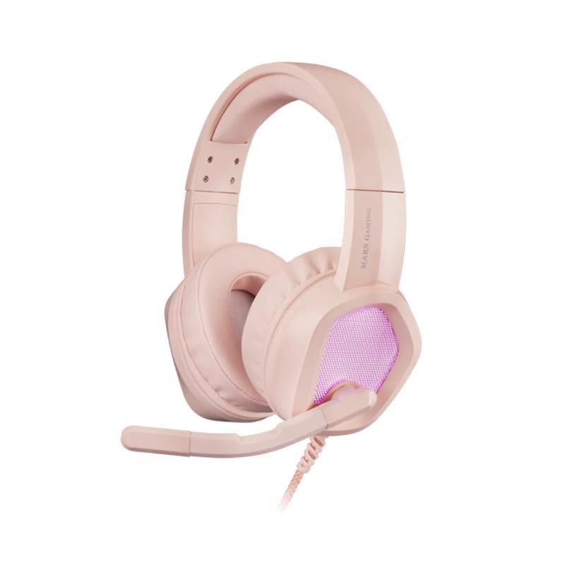 Mars Gaming MH320 Auricular+Mic. MULTIPLAT Pink