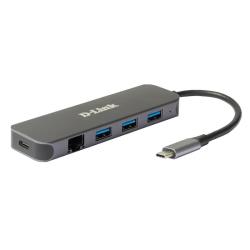 D-Link DUB-2334 5-in-1 USB-C Hub GbE/PD