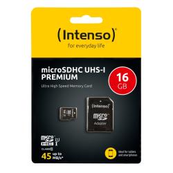 Intenso 3423470 Micro SD UHS-I Premium 16GB c/adap