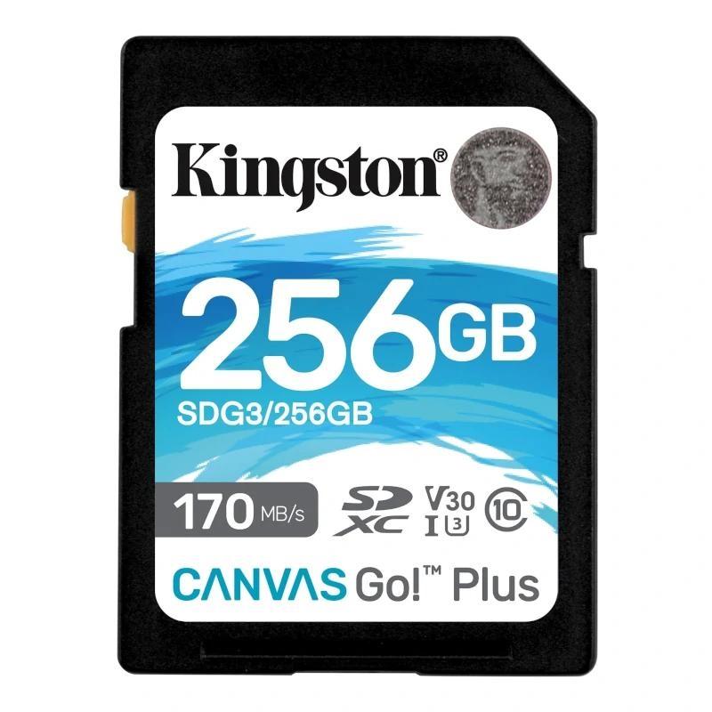 Kingston Canvas Go! Plus SD 256GB class 10 U3 V30