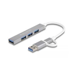 Delock Hub USB 4p C 7/  A a 3 x USB 2.0 A