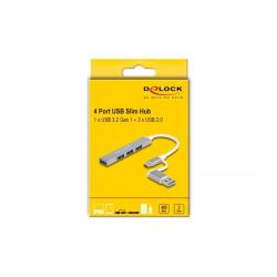 Delock Hub USB 4p C 7/  A a 3 x USB 2.0 A