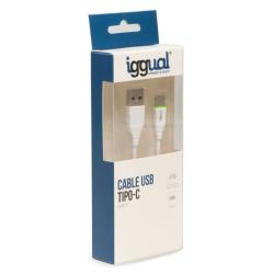 iggual cable USB-A/USB-C 100 cm blanco