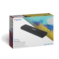 Tooq Caja Externa SSD M.2 NGFF/NVMe USB-C Negro