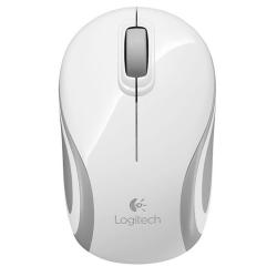 Logitech Ratón Mini M187 Inalámbrico Blanco