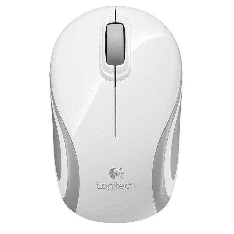 Logitech Ratón Mini M187 Inalámbrico Blanco