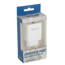 iggual Cargador de pared 1xUSB 5V/2.4A (12W)