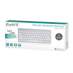 Ewent Teclado Bluetooth iOS/Android/Win Slim Plata