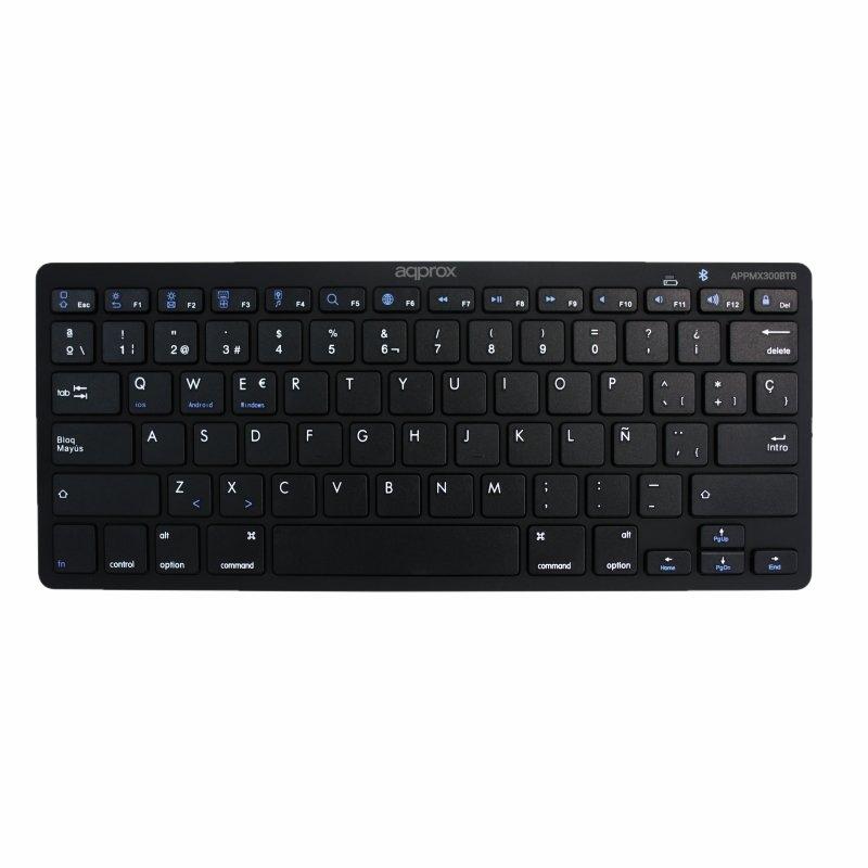 APPROX Teclado Bluetooth 3.0 negro