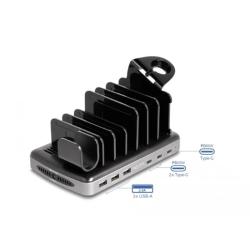 Delock Estación carga USB 3 USB + 3 x USB