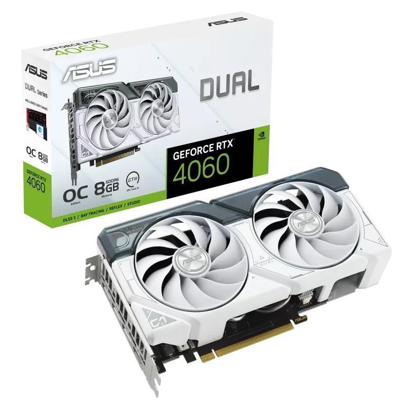 ASUS VGA NVIDIA DUAL-RTX4060-O8G 8GB DDR6 White