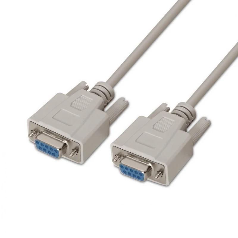 Aisens Cable Serie RS232 DB9/M-DB9/H Beige 1.8M