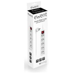 EWENT EW3916  Regleta 5 Tomas / 1 interruptor 1.5m