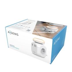 Aisens Regleta Cubo 4 Tomas USBC PD 2xUSB-A QC Luz