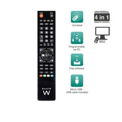 EWENT EW1570 Mando TV 4 en 1 programable x cable