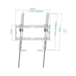 Tooq Soporte pared LP1071T-B incl pantallas 32-70"