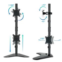 Tooq Soporte mesa DB1703TNV-B  2 brazos Vertical