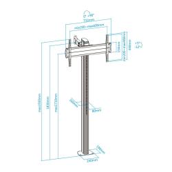 Tooq FS2270M-B Soporte suelo fijo  37-70"