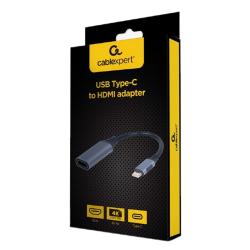 Gembird Adaptador USB Type-C a HDMI Gris