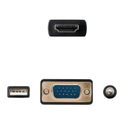 Nanocable Conversor HDMI a VGA-Jack-UBS, 1.8 m