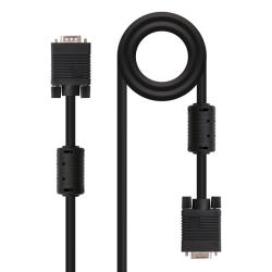 Nanocable Cable VGA con ferrita M-H, negro, 1.8m