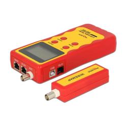 Delock Tester LCD  RJ45 / RJ12 / BNC / USB