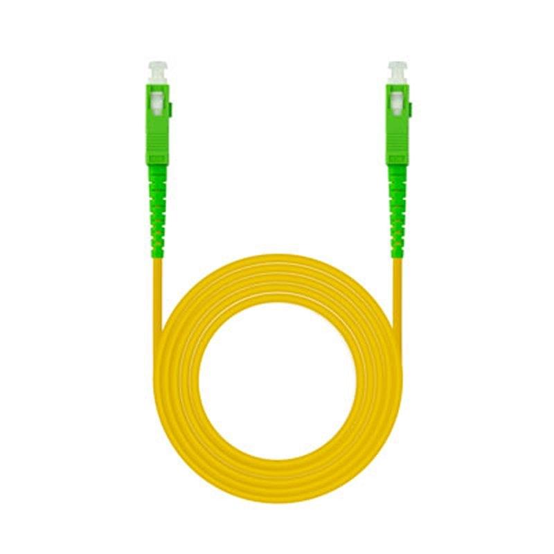 Nanocable Cable fibra SC/APC LSZH Amarillo 1m