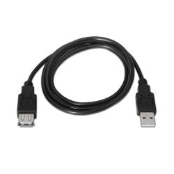 Aisens Cable USB 2.0 Tipo A/M-A/H negro 1.8m