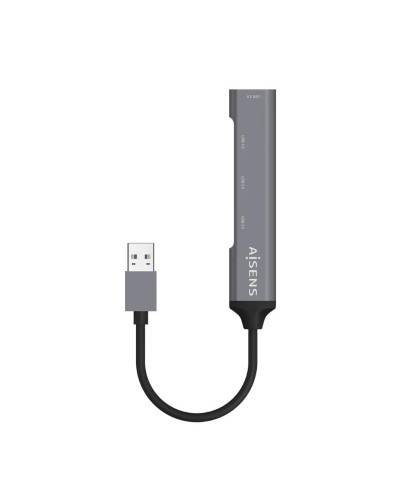 Aisens Hub USB 3.0 tipo A/M-4xtipo A/H gris 10cm