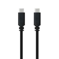 Nanocable Cable USB 2.0 3A USB-C M/M Negro 2 m