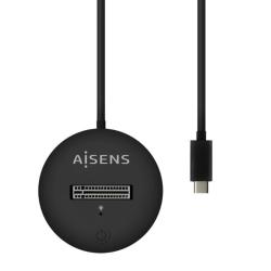 Aisens USB-C Dock M.2 Sata/Nvme-Usb3.1 Gen2 Negra