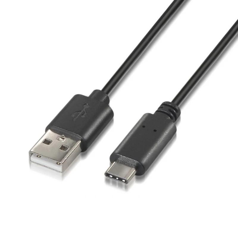 Aisens Cable USB 2.0 3A C/M-A/M  Negro 0.5M