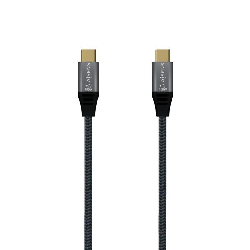 Aisens Cable USB 2.0 Alu 5A E-Mark CM-CM Gris 2.0M