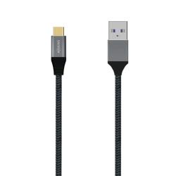 Aisens Cable USB 3.1 Gen2 Alu 3A CM-AM Gris 0.5M