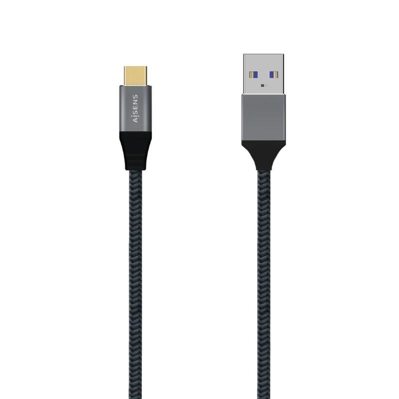 Aisens Cable USB 3.1 Gen2 Alu 3A CM-AM Gris 1.0M