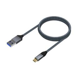 Aisens Cable USB 3.1 Gen2 Alu 3A CM-AM Gris 1.0M