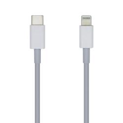 Aisens Cable Lightning-M a USB-C 2.0-M blanco 20cm