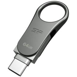 SP Lapiz USB C80 USB-C 3.2 64GB Dual Metalico