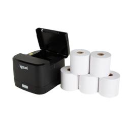 iggual Kit impresora térmica TP EASY 58 + 5 rollos