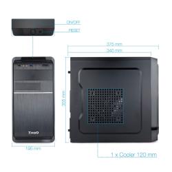 Tooq Caja Micro ATX TQC-4735U3C-B 500W USB3.0