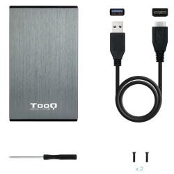 Tooq TQE-2527G Caja HDD 2.5" USB 3.1 Gen1/USB 3.0