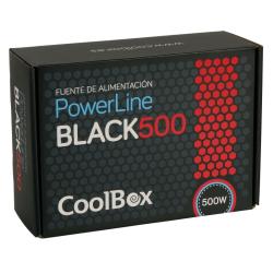 CoolBox Fuente Alim. ATX Powerline Black 500