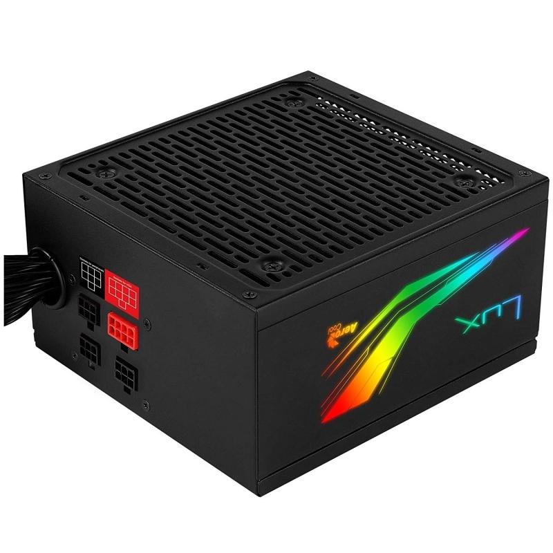 Aerocool Fuente lux rgb 650 atx mod. psu 80+230v