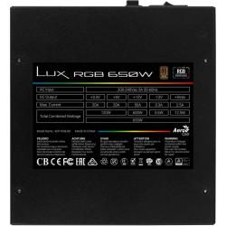 Aerocool Fuente lux rgb 650 atx mod. psu 80+230v