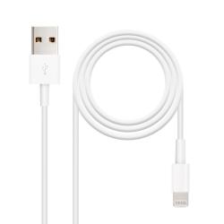 Nanocable Cable de datos/carga Lightning/USB 0,5 m