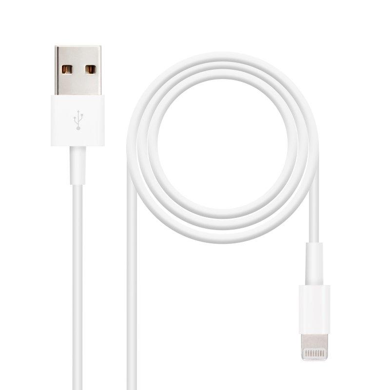 Nanocable Cable de datos/carga Lightning/USB 0,5 m