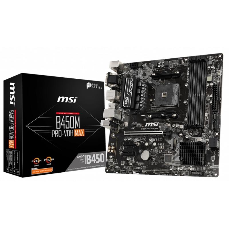 MSI Placa Base B450M PRO-VDH MAX AM4