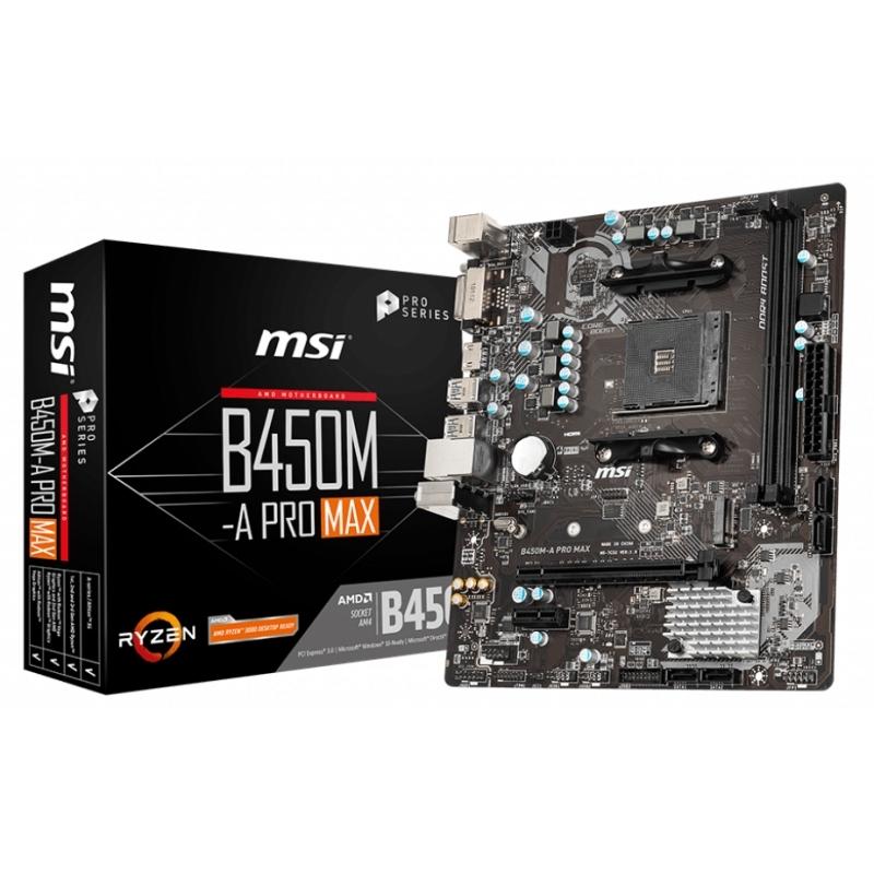 MSI Placa Base B450M-A PRO MAX mATX AM4