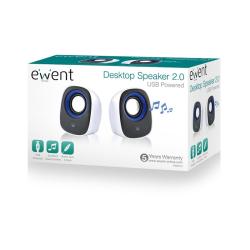 EWENT Altavoces escritorio 2.0 usb