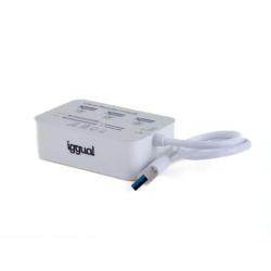 iggual Hub USB 3.0 x 3p + Lector tarjetas USB 3.0